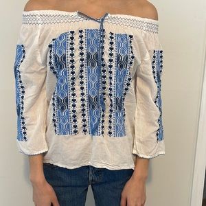 Embroidered one of a kind top